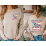 Custom Year Gen X 2 Side T-shirt, 1965-1980 Gen X 2 Side Proud Member Flag Shirt V0 Style001