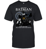 Batman Movie Split Right Down The Center T Shirt