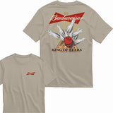 Budweiser Bowling Ghost Strike Beer Unisex T-shirt  Menswear Top Cotton 2 Side Tee Sweatshirt Hoodie Style001