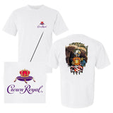 Crown Royal Eagle Usa Flag T-shirt - 2 Side - Athleisure Wear - Unisex Designs - Pick Your Look - Find Your Favorite Color - From Small To Extra Large