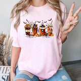 Coffee Horror Movies Halloween Crewneck Sweatshirt Hoodie Tshirt, Halloween 2024 Gifts