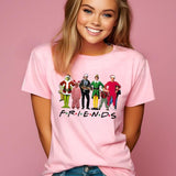 Christmas Friends Movie Characters Sweatshirt, Friends Movie Christmas Shirt, Vintage Movie Tee Shirt, Christmas Gift Sweater Comfort Cotton