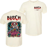 BUSCH LIGHT, BEER, Halloween, Busch Light Stephen King T-Shirt, Comfort Colors Shirt, Casual Graphic Round Neck T-shirt for Summer, Fashion Top for Da