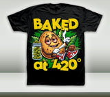 Baked 420 Graphic T-Shirt, Baked at 420 T-Shirt, Gifts