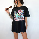 Don't Be Salty - T-Shirt, Cute Skeleton, Bright Graphic, Funny Apparel, Snarky, Gift Idea, Relaxed Fit, Casual Apparel, Cute Top, Great with Jeans, Al