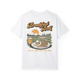 Cotton Breakfast Ball T-Shirt 2 Side, Classic Cotton Short Sleeve Top, Womenswear Tshirt Style001
