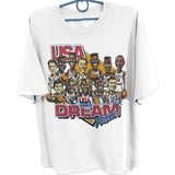 1992 Basketball Shirt, 90s Dream Team Usa Basketball Shirt, T-shirts Menswear Top Style001