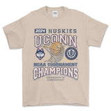 2024 University of Connecticut Tournament Champs NCAA T-Shirt, graphic vintage sports tees for men