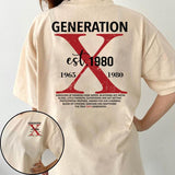 Customize Gen X Fafo T-Shirt Generation X Casual Style GenX Tee