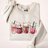 Cute Coffee Valentines Crewneck Sweatshirt, Hoodie, T-shirt
