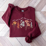 Cute Floral Teacher Sweatshirt, Teach Them Love Them Watch Them Teacher Sweatshirt, Back To School, Teacher Life Sweatshirt, Teacher Gifts