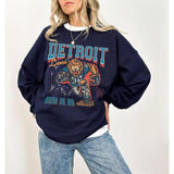 Detroit Football Sweatshirt/ Lions Football Crewneck/ Bootleg Detroit Football Shirt/ Detroit Sports Sweatshirt Detroit Football Shirt