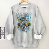 Detroit One Pride Sweatshirt, Skeleton Shirt, Vintage Design, Vintage Detroit Clothing, Cute Detroit Gift, Gift For Her Crewneck