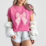 Coquette Christian Shirt, Proverbs She is Clothed with Strength Coquette Bow T-Shirt, Christian Sweatshirt, Christian Shirts For Women, Coquette Bible Verse Shirt, Comfort Women Top