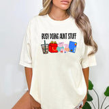 Busy Doing Aunt Stuff Sweatshirt, Funny Mom Sweatshirt, T-shirt - Unisex Style Variety - Multiple Sizes Available - Variety In Colors - Perfect For Ev