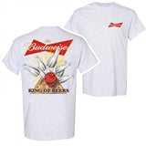Budweiser Bowling Ghost Strike Beer Unisex T-shirt For Men - For Women, Budweiser Beer Shirt, Halloween Cute Ghost, Beer LoverClassic Cotton Shirt Style001