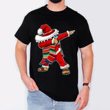 Christmas Sombrero Dabbing Mexican Serape Poncho Santa T-Shirt Sweater Hoodie Style001