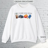Busy Doing Mom Stuff, Iced Coffee Crewneck Sweatshirt, Unisex T-shirt - Universal Appeal Garments - Find Your Look - Color Choices for You - Mix and M
