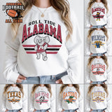 All Team Vintage Football NCAA Sweatshirt White, Vintage Sweatshirt NCAA, Classic Sport Sweatshirt, Gifts For Football Fan Sport