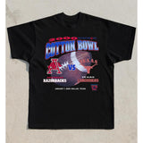 2000 VTG Arkansas VS Texas Cotton Bowl Vintage Graphic T-Shirt Cotton Short-sleeve Retro Streetwear Tshirt Menswear Top Shortsleeve Underwear Human