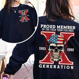 Custom Gen X Skull New Version 2 Shirt, Gen X Raised On Hose Water And Neglect T-Shirt, Vintage Inspired Shirt Casual Menswear Casual Menswear Style001