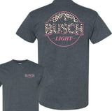 Busch Light Logo Cotton T-shirt, Summer Tee, Full Color, Clothing For Men, For Women