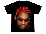 DENNIS RODMAN T-SHIRT  Rare black Homage Vintage Rap Tee Hip Hop Style Graphic Bootleg Tee