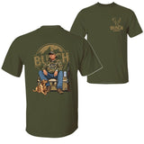 Busch Light Camo Trump Hunting T-Shirt, Trump Won 47th President Election 2 Sided Graphic Printed Unisex Classic Cotton T-shirt Style001