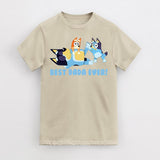 Best Dada Ever Fathers Bluey, Dad Mum Unisex T-Shirt for Mens Women