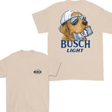 Busch Light Hunting Dog 2 Sided T-shirt, Busch Light T-Shirt Full Color For Men and Women, Unisex Outdoors Funny Beer Printed T-shirt