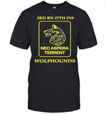 3rd bn 27th inf nec aspera terrent wolfhounds shirt