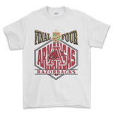 1994 NCAA Final Four Arkansas Championship T-Shirt, graphic vintage sports tees for men