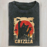 CATZILLA SHIRT, Funny Halloween Shirt, Unisex T-Shirt, Gift For Men Women Style001
