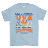 2019 NCAA Tournament Virginia T-Shirt, graphic vintage sports tees for men Style001