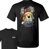 Busch Light Christmas Golden Dog 2 Sided T-shirt, Busch Light Christmas Gift Outdoors Funny Beer Shirt, Busch Light Christmas T-shirt Full Color For M