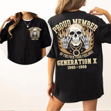 Customize Proud Gen X Shirt Raised On Hose Water And Neglect T-Shirt, Vintage Inspired Shirt, Funny Saying Shirt, Sarcasm Quotes Shirt, Humorous Shirt