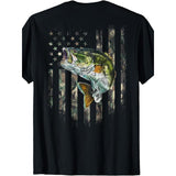 American Flag Camouflage Weaver Fishing T-Shirt Made in USA