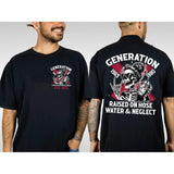 Customized Gen X Raised on hose water and neglect tshirt, Custom Year est.1972 Of Birth Shirt, The True FAFO Gen X new version Two side shirt Raised on Hose Water and Neglect shirt, Gen X tshirt