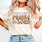 As Long As I'm Breathing I've Got a Reason to Praise Shirt, Praise the Lord Jesus Shirt, Christian Worship T Shirt, Retro Christian Shirt, Unisex Cott