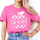 Comfort Kindergarten Teacher Shirt, Apple Teacher Shirt, Back To School Oufits, First Day of School Clothing, Groovy Teacher Graphic Tee Casual Comfy