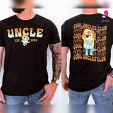 Bluey Uncles Club T-Shirt, Radley Heeler T-Shirt, Bluey Family Shirt, Bluey Shirts