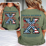 Custom Est.Year FAFO Flag X 1965-1980 GenX 2 Side Shirt, Generation GenX T-shirt, Proud Member The True FAFO Generation X Shirt Style001