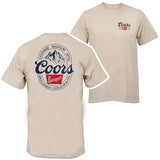 Coors Banquet Mountain Logo T-shirt - 2 Side Ss2 - Gym To Street Wear - Color Spectrum Choice - Fit For All Sizes - Fashion For All - Unisex Style Ess