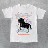Budweiser King of Beers T-shirt, Gift for Her, Gift for Him, Gift for Friend