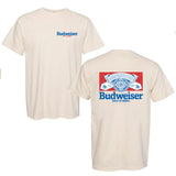 Budweiser beer retro logo and design t-shirt, high-quality material, fashion forward Style001