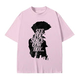 COWBOY BEBOP Shirt, Retro Anime Tshirts, Vintage Streetwear Spike Spiegel Shirt Cotton Menswear