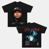 DON TOLIVER Double Printed Short Sleeve Tee Cotton Vintage Shirt To Match Sneaker Hiphop Clothing Rapper Merch Shirt, Hiphop Tour Concert 2024, Gift For Fan Y2K Aesthetic Hoodie Sweatshirt