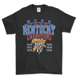 1998 NCAA Kentucky Champions T-Shirt, graphic vintage sports tees for men Style001