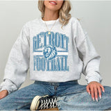 Detroit Football Sweatshirt, Vintage Detroit Crewneck Sweatshirt/ Shirt, Lions Gear, Detroit Hoodie, Detroit Game Day Sweatshirt