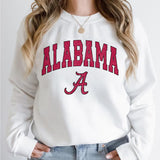 2. Alabama Vintage NCAA Football Sweatshirt, University of Alabama Trendy Unisex Cotton Sweater, Classic Crewneck for Men and Women Gifts
